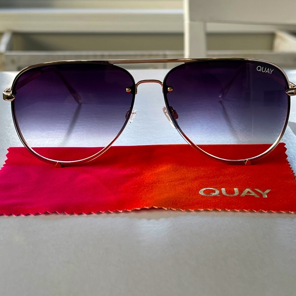 Quay High Key Rimless Sunglasses